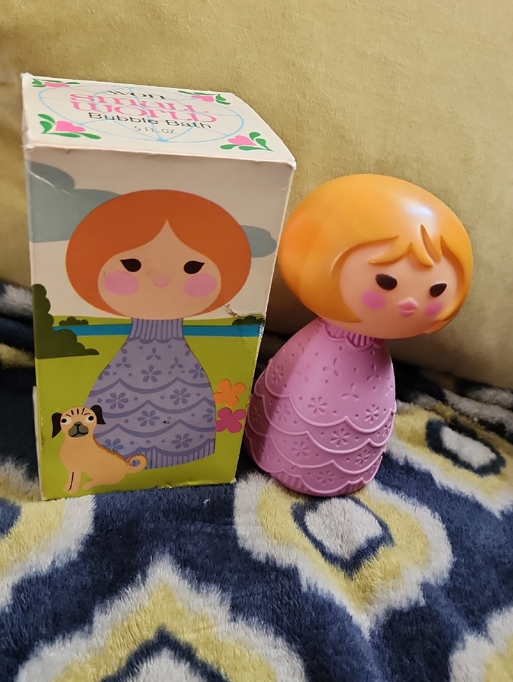 Avon Small World Bubble Bath Bottle - 1970's